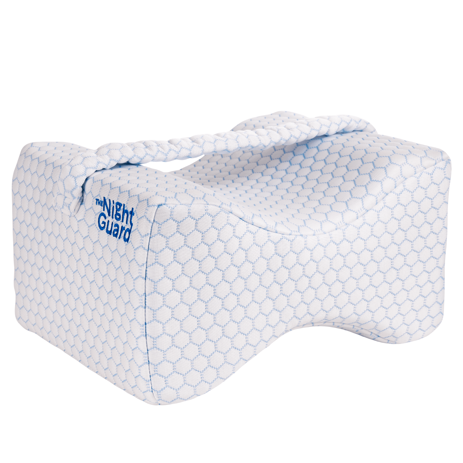 The Night Guard Deluxe kniekussen – aanpasbaar beenkussen 8–15,5 cm met koelende Ice Silk hoes