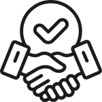 Betrouwbare partner icoon